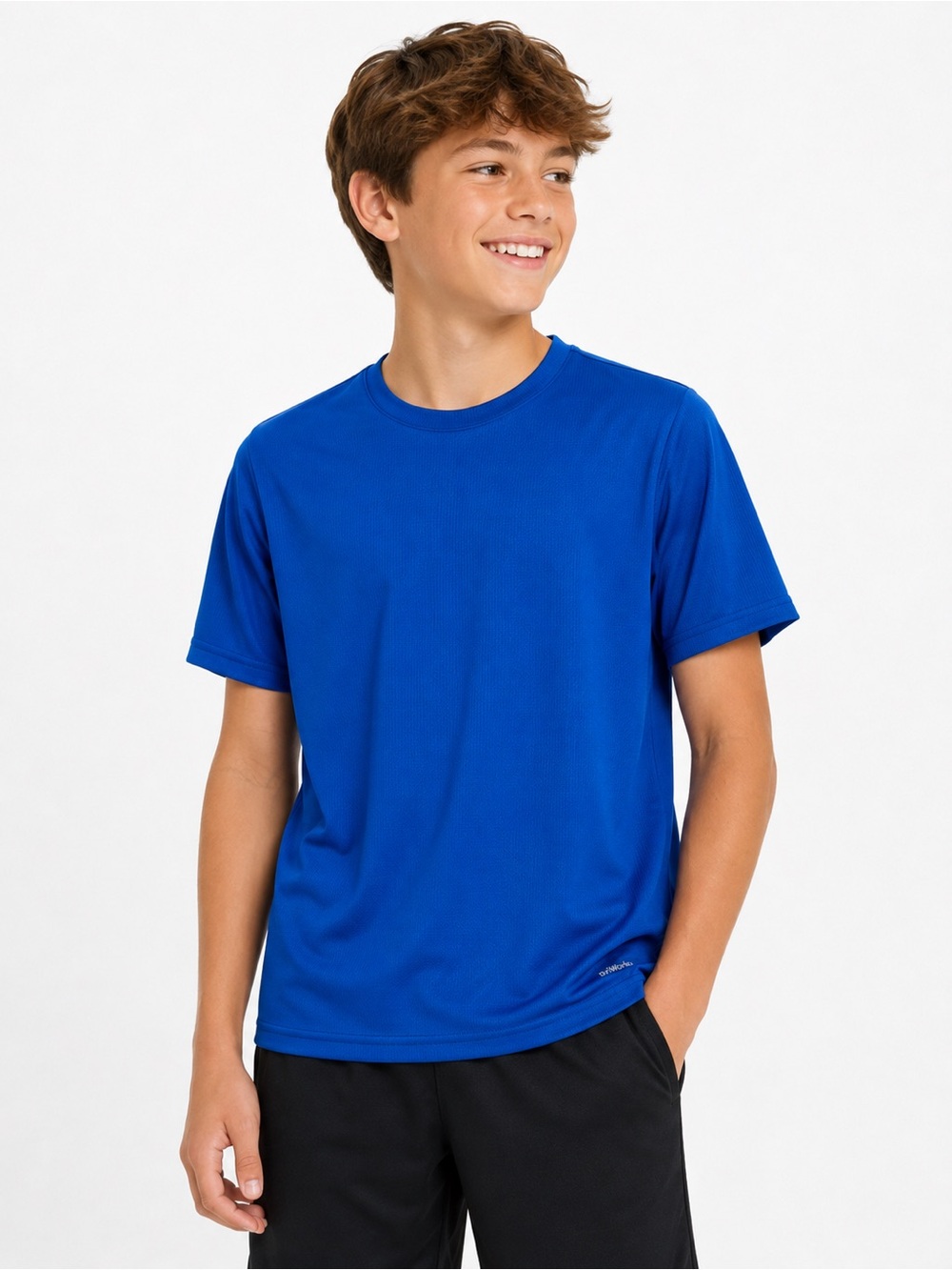 Athletic Works Boys XL 14-16 Blue DriWorks Performance Athletic Shirt